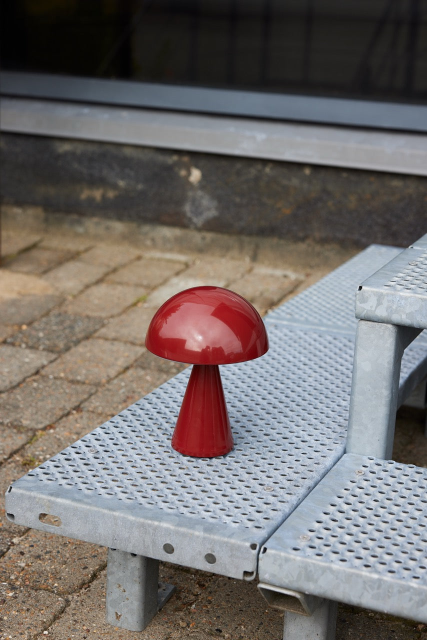 Mush Transportabel Lampe Rød