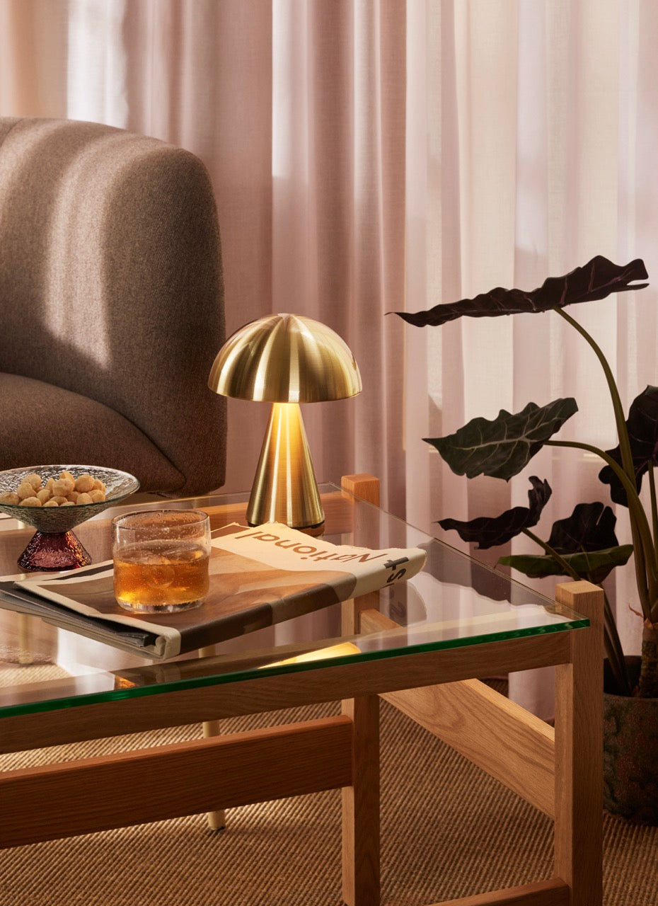 Mush Transportabel Lampe Messingfarve