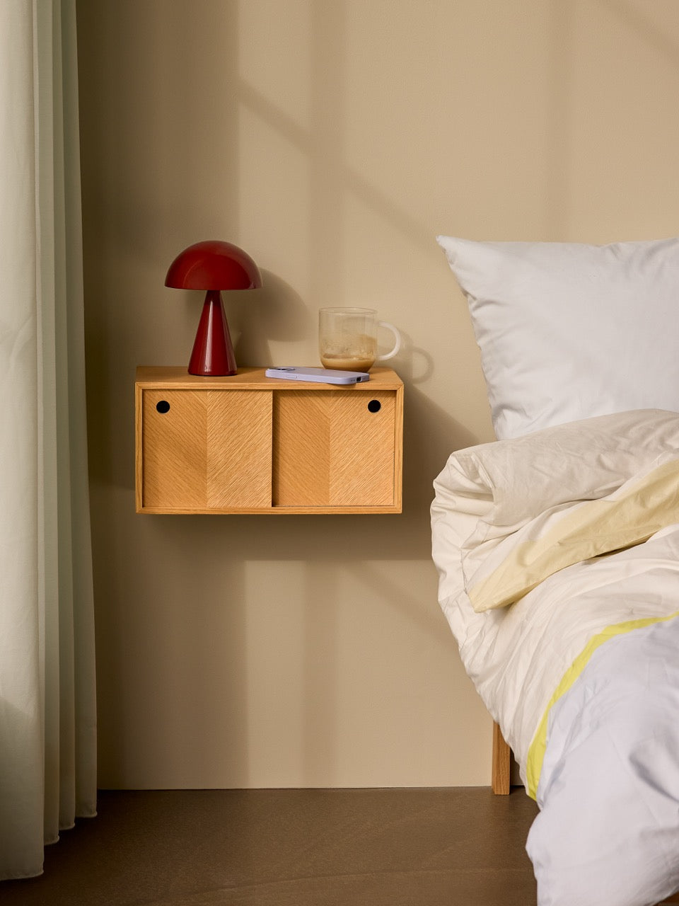 Mush Transportabel Lampe Rød