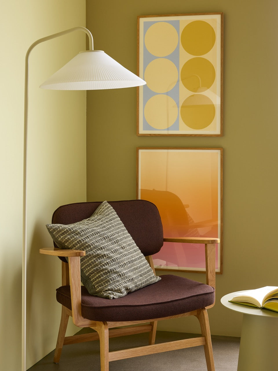 Ori Pude Olivengrøn/Beige