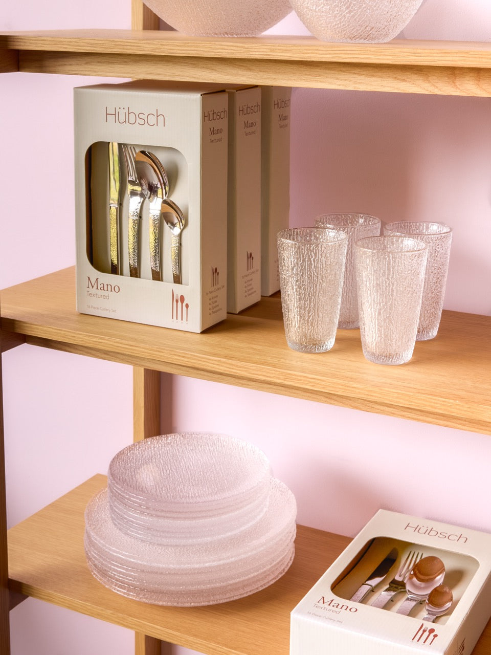 Mano Bestik Tekstureret (sæt af 16)