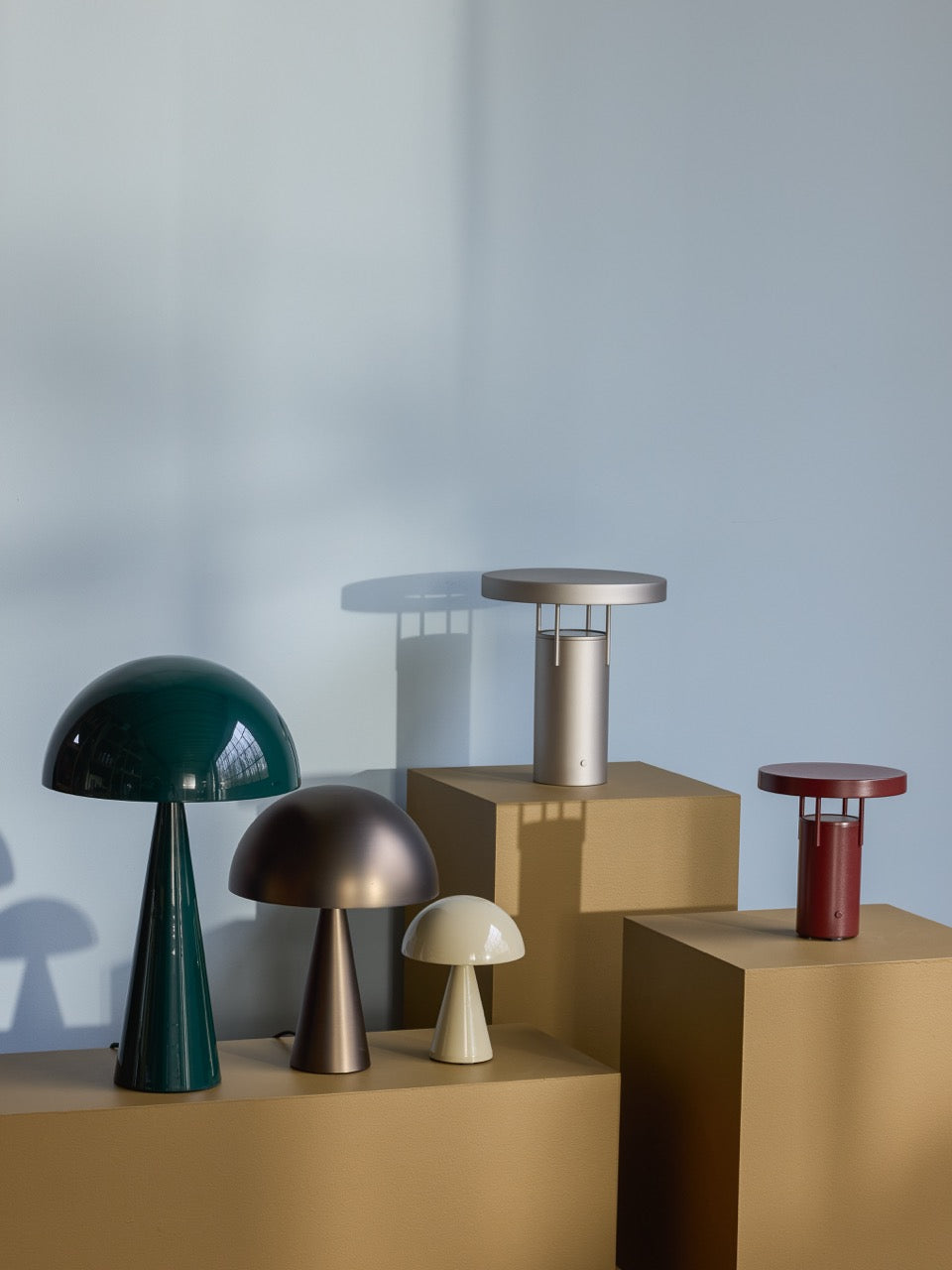 BringMe Transportabel Lampe Mini Metalisk Bourgogne