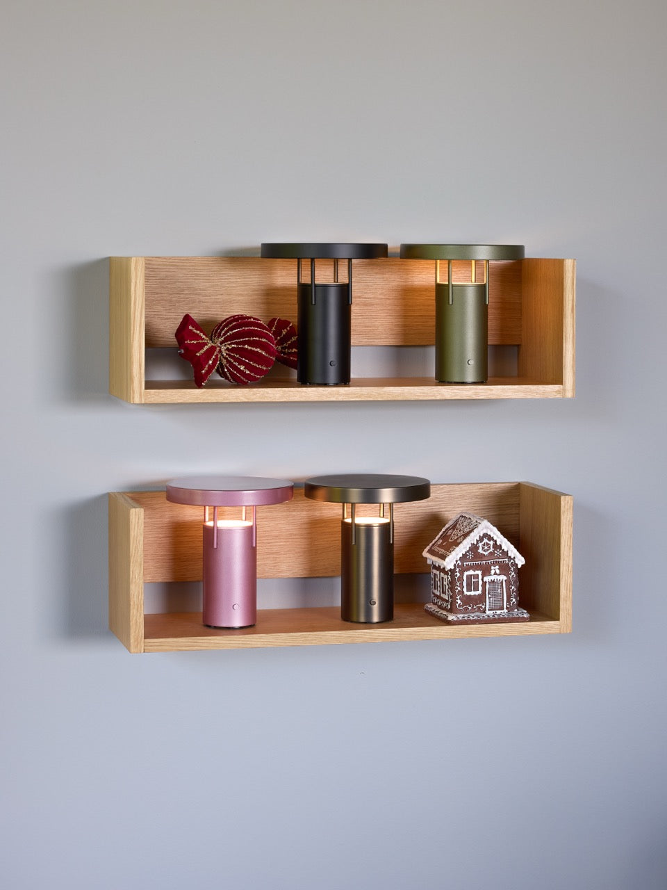 BringMe Transportabel Lampe Mini Metalisk Mørkegrøn