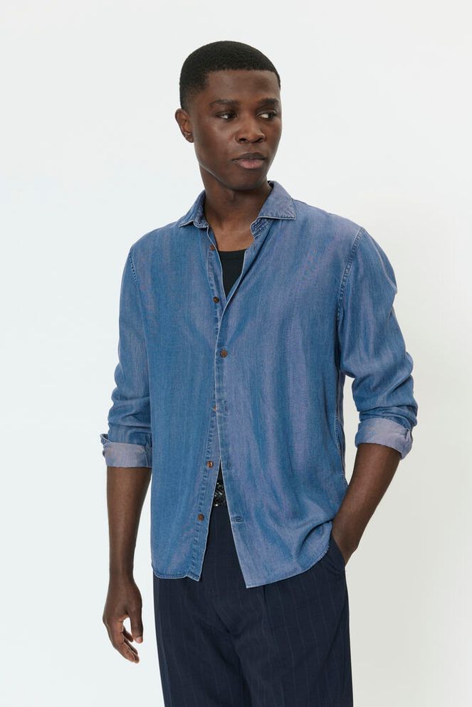 Mamarc Short Denim Shirt