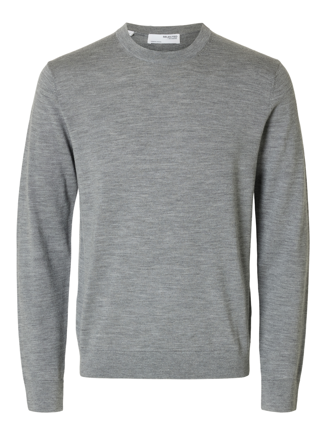 Slhtray Ls Knit Merino Crew Neck Noos