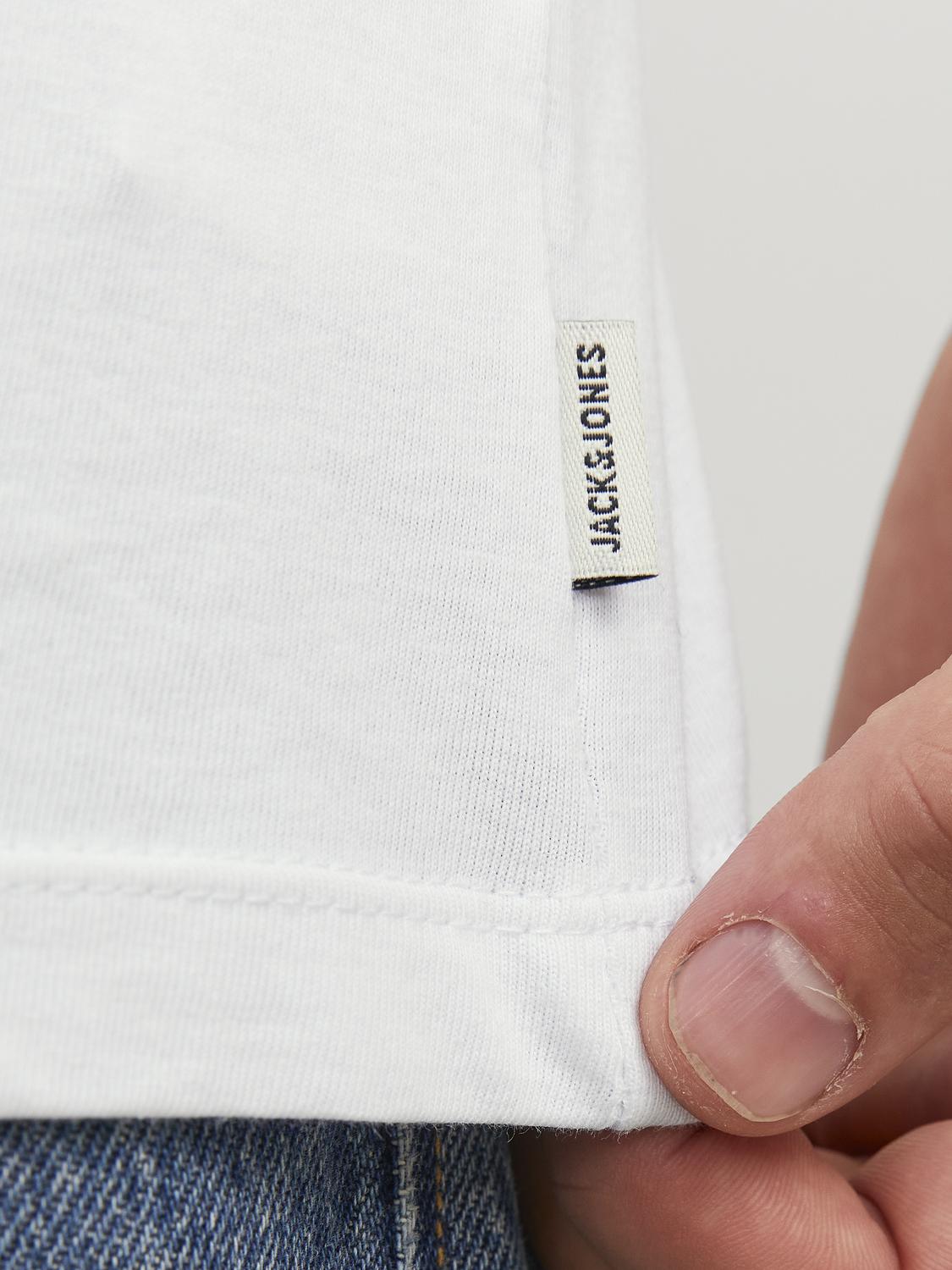 T-shirts - Jjeorganic Basic Tee Ss O-Ne 5Pk Mp Noos -  - Hr Ravn