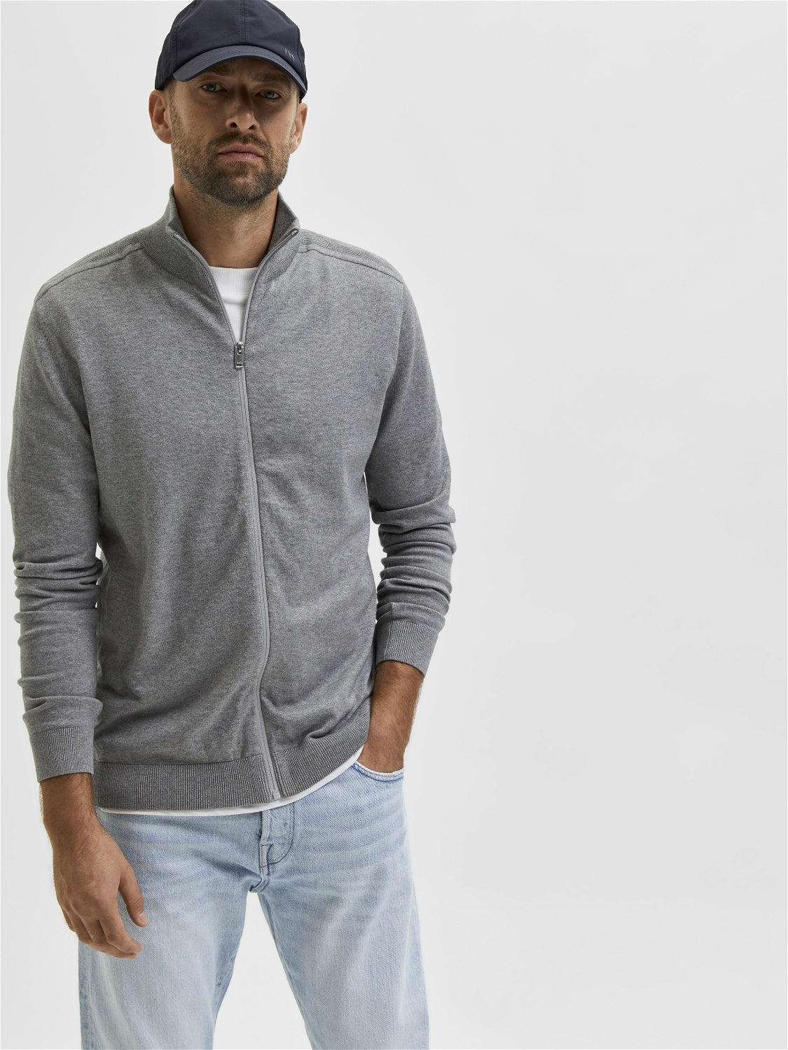 Slhberg Full Zip Cardigan Noos