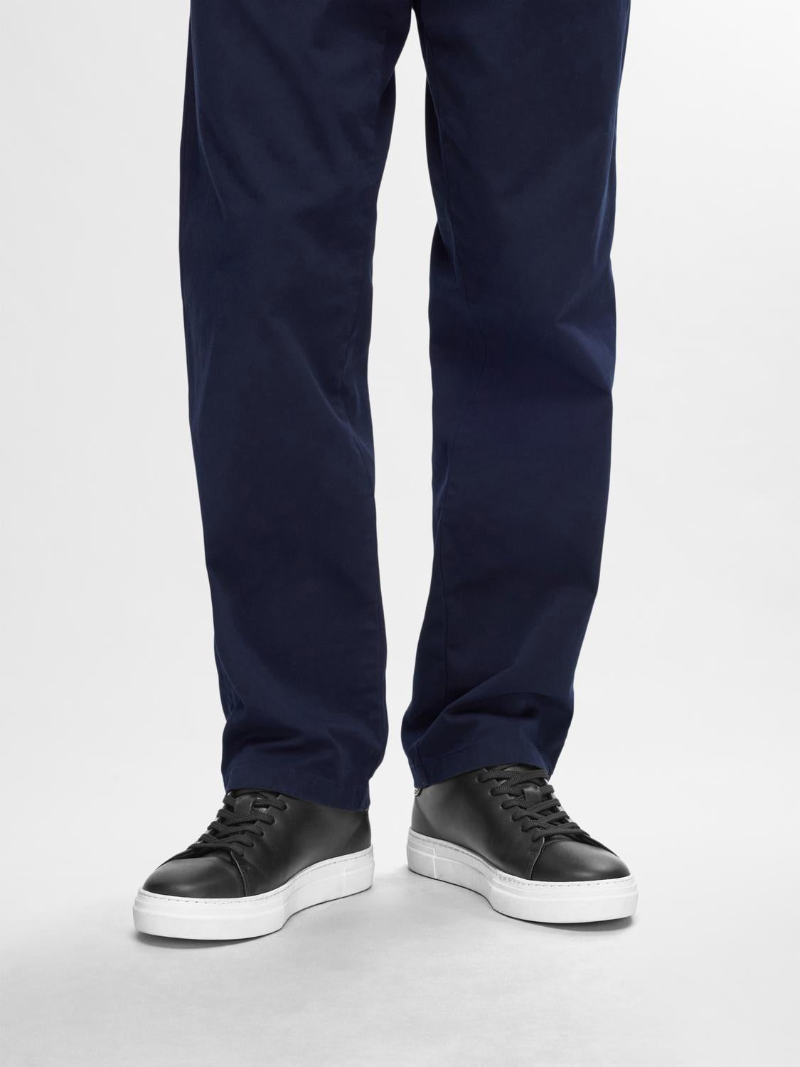 Sneakers - Slhdavid Chunky Leather Sneaker Noos -  - Hr Ravn