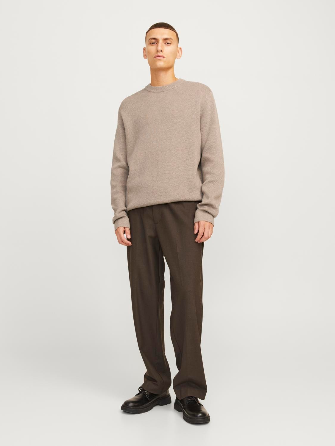 JPRBLAMILANO STITICH KNIT CREW NECK