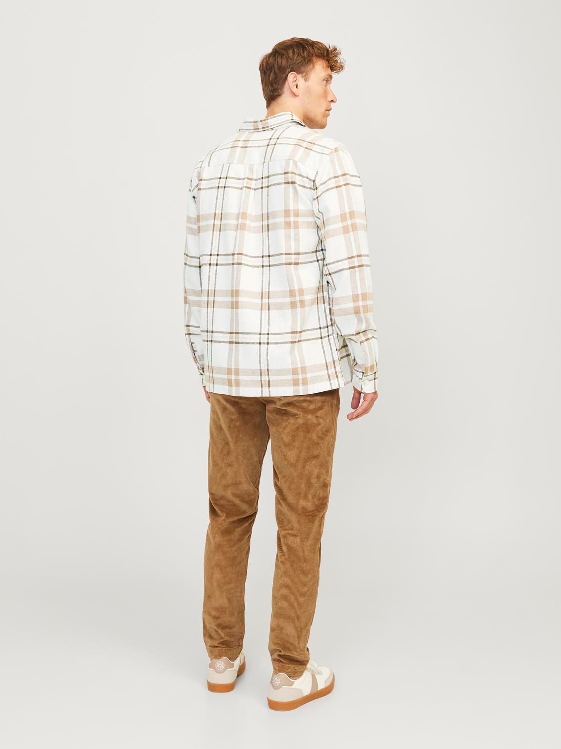 JPRRAYMOND MELANGE CHECK OVERSHIRT - LANGE SKJORTER -  - Hr Ravn