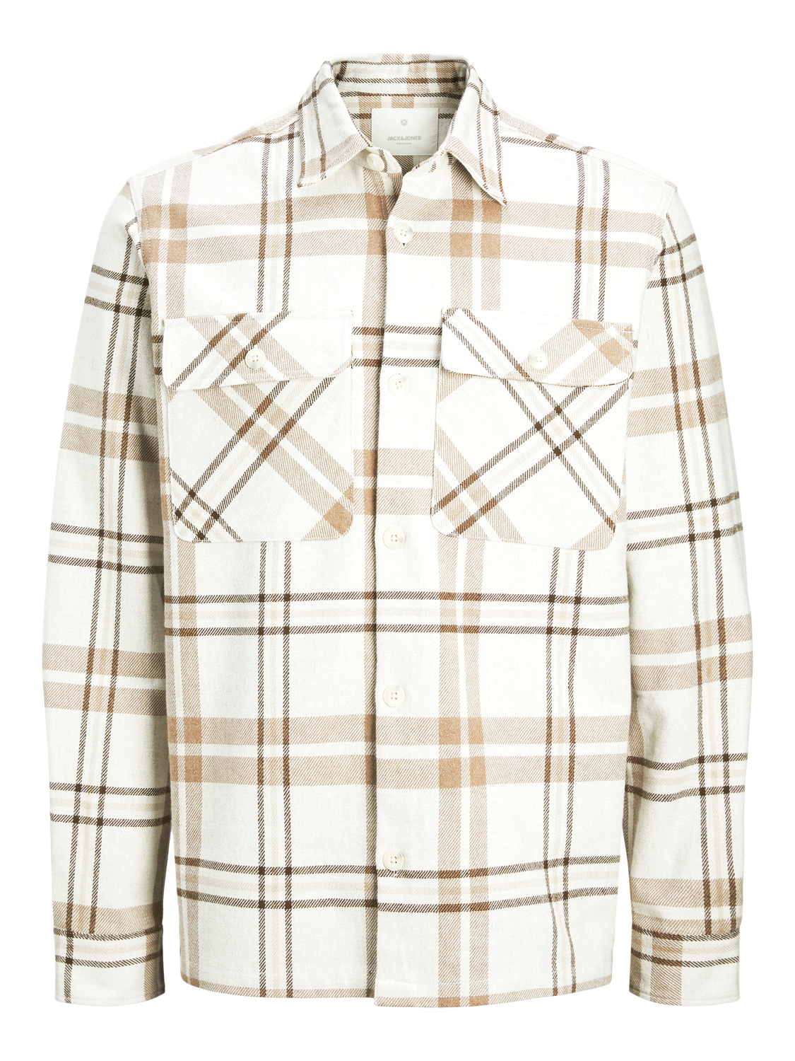 JPRRAYMOND MELANGE CHECK OVERSHIRT - LANGE SKJORTER -  - Hr Ravn