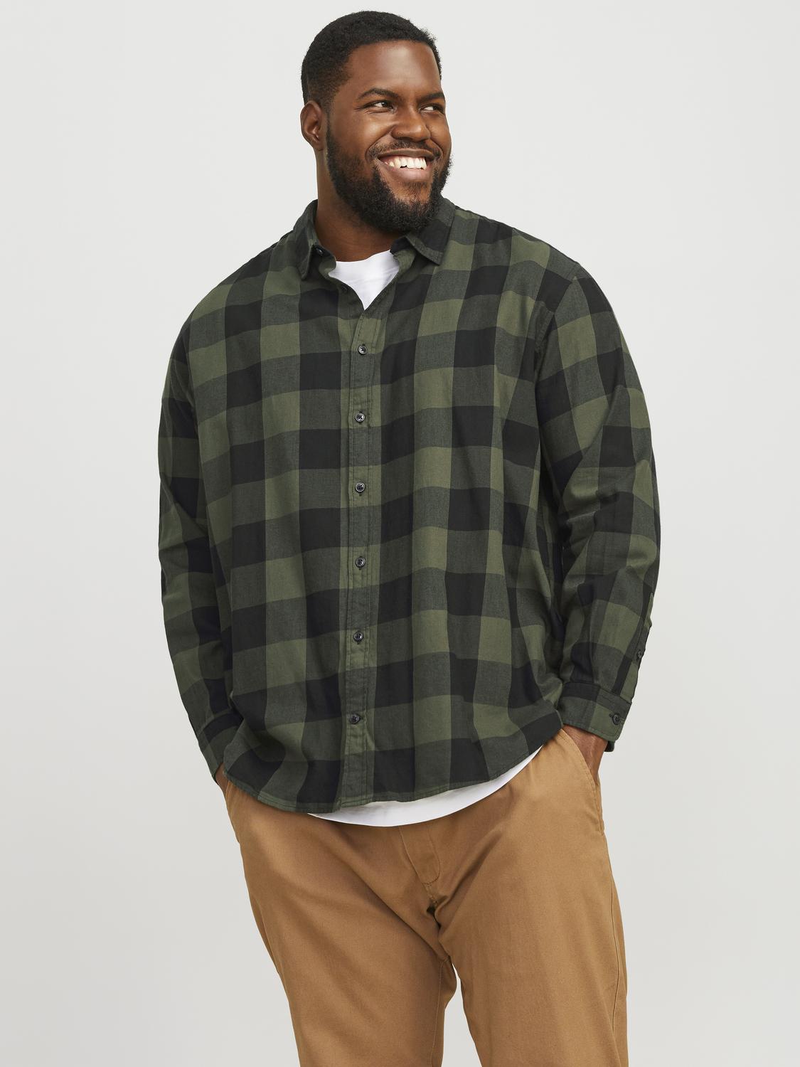 Shirts - Jjegingham Twill Shirt L/S Noos Pls -  - Hr Ravn