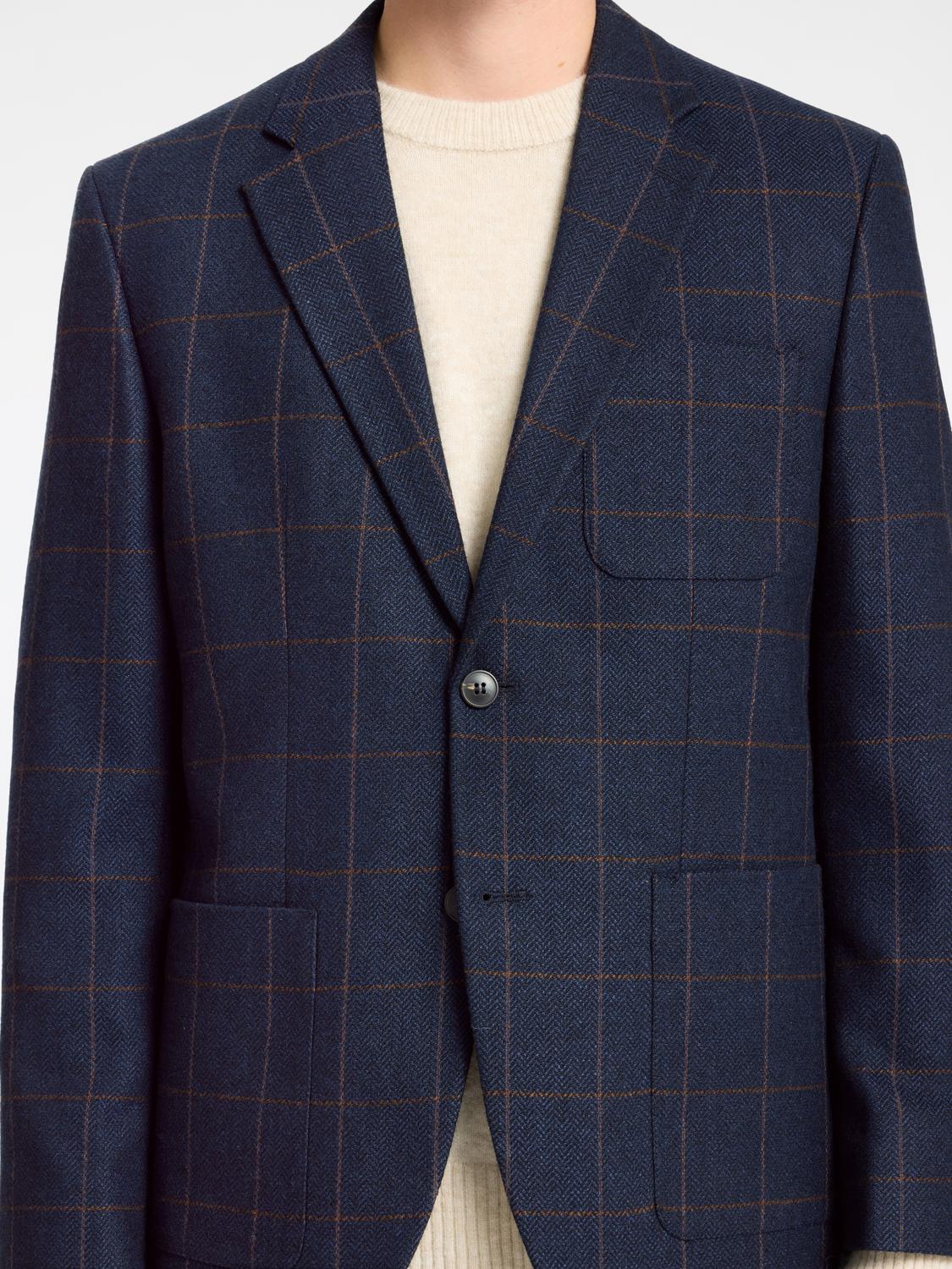 Blazers - Slhslim-Dallas Wool Check Blz Noos -  - Hr Ravn