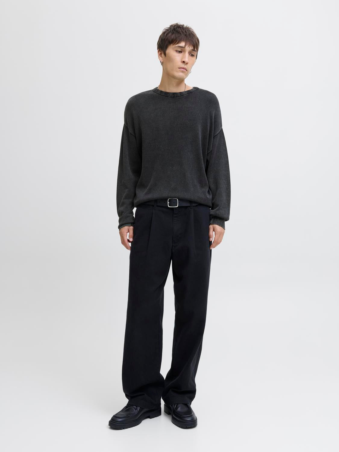 STRIK - Jjecharge Faded Knit Crew Neck Sn -  - Hr Ravn
