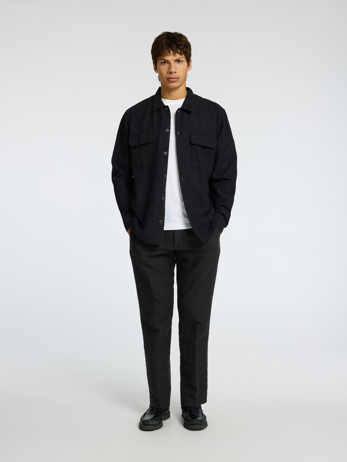 Slh196-Straight Leroy Linen Bld Pnt Noos
