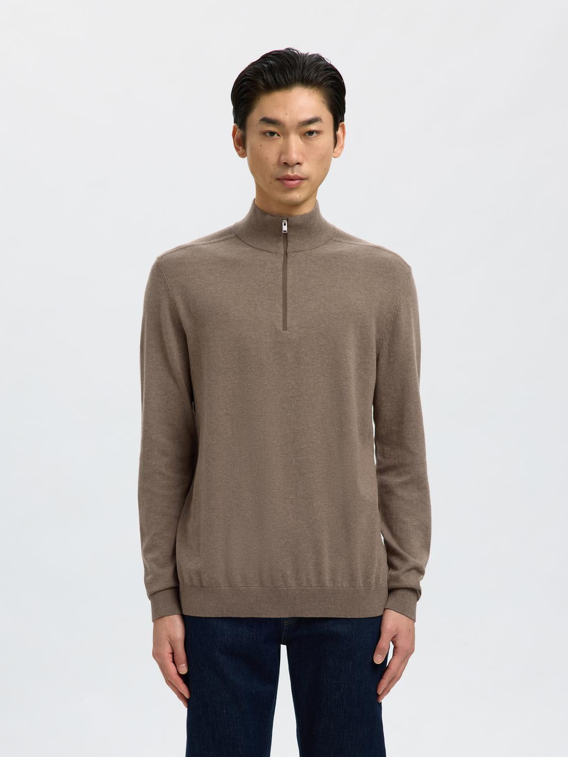 STRIK - Slhberg Ls Half Zip Noos -  - Hr Ravn
