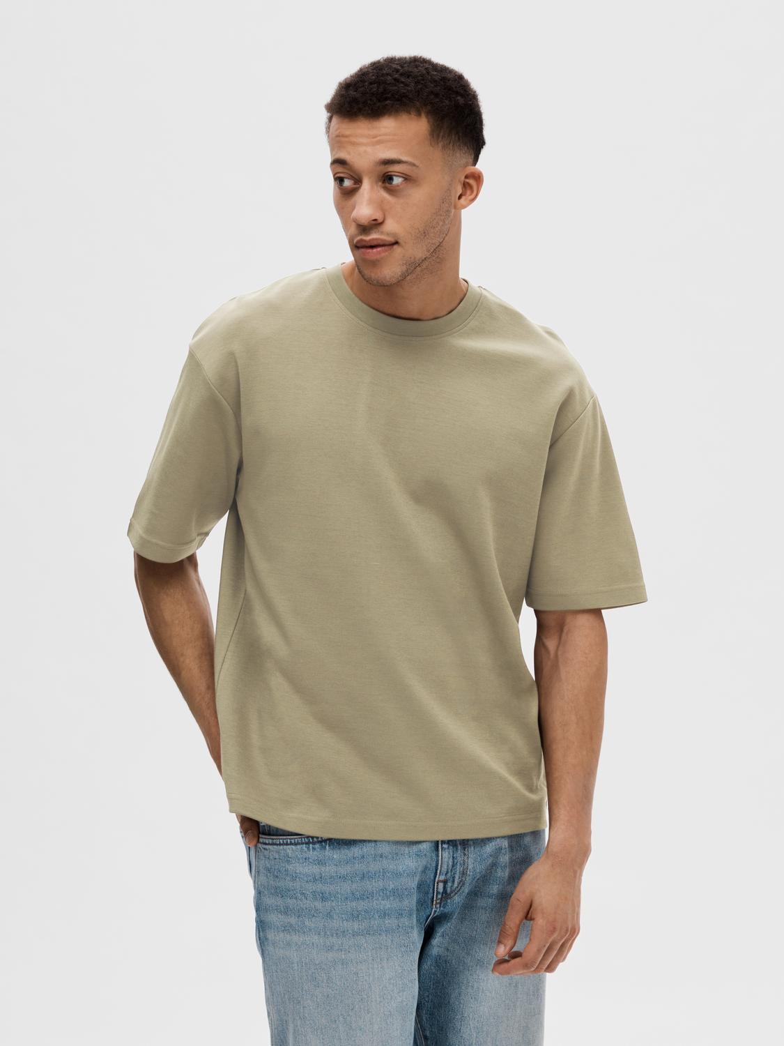 Slhlooseoscar Ss O-Neck Tee Noos