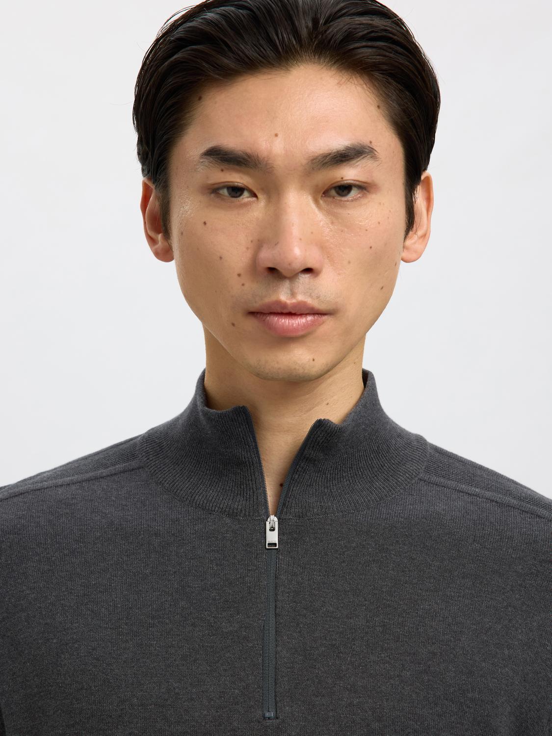 STRIK - Slhberg Ls Half Zip Noos -  - Hr Ravn