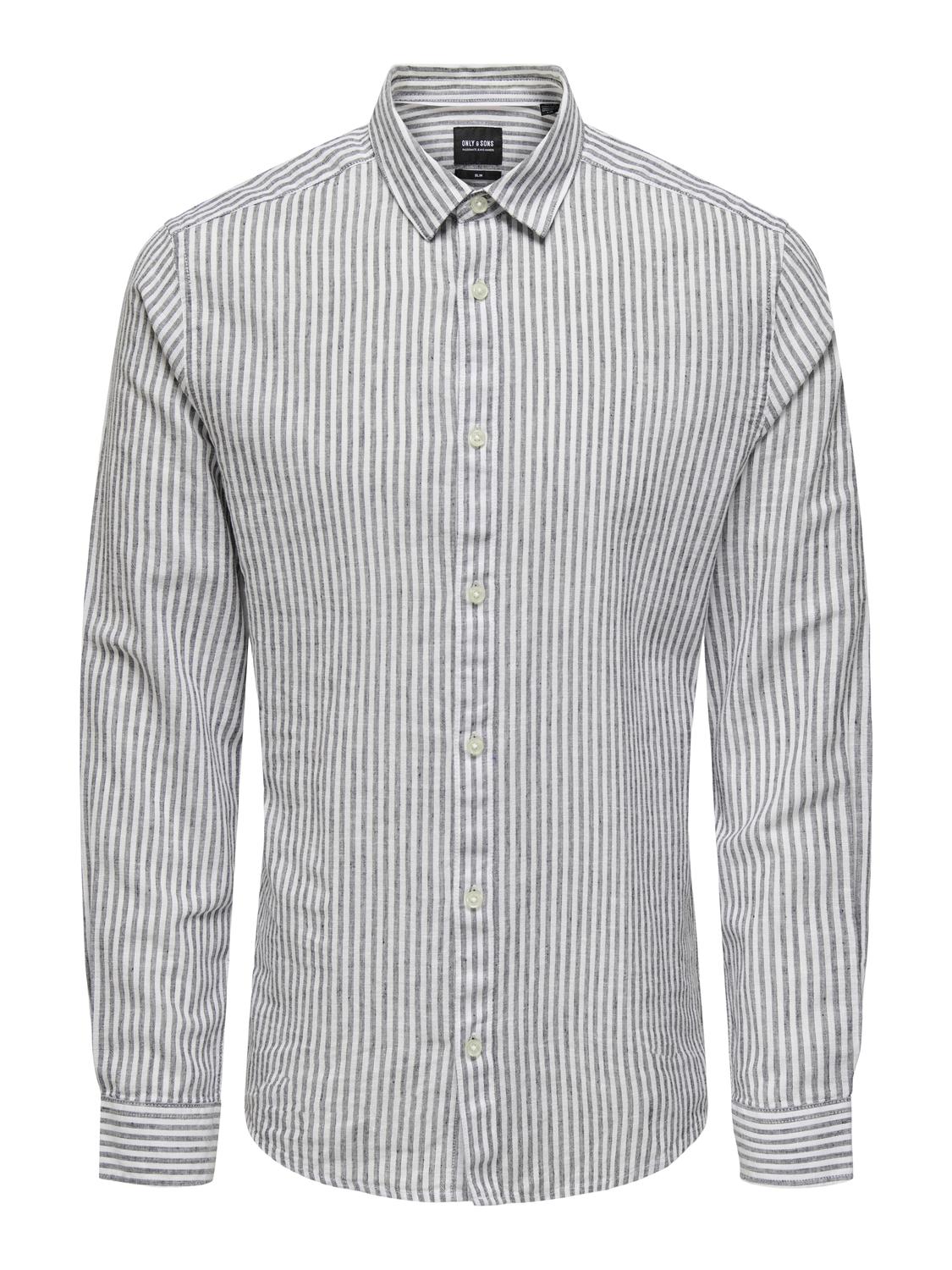 LANGE SKJORTER - Onscaiden Life Ls Str Linenblend660 Noos -  - Hr Ravn