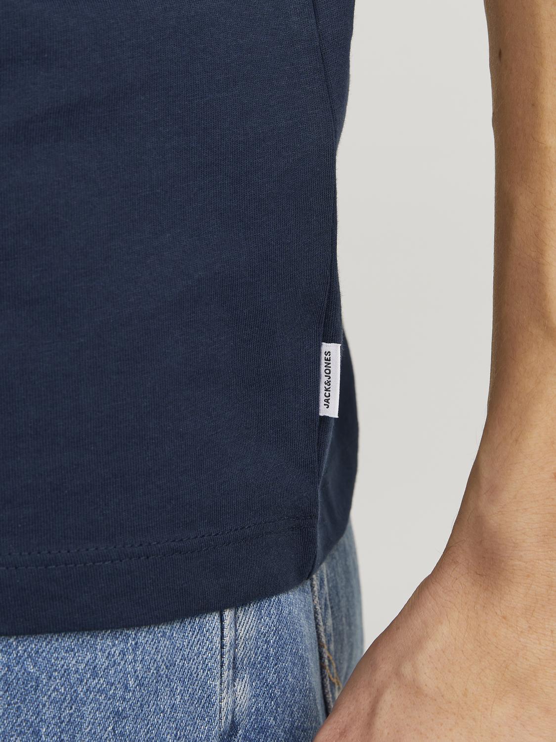 T-shirts - Jjeorganic Basic Tee Ss O-Ne 5Pk Mp Noos -  - Hr Ravn