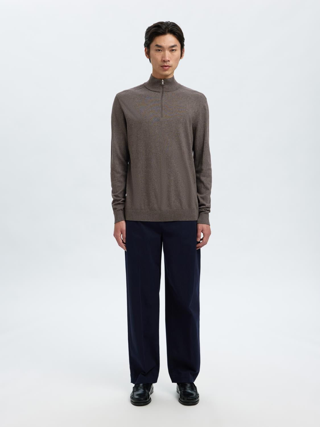 STRIK - Slhberg Ls Half Zip Noos -  - Hr Ravn