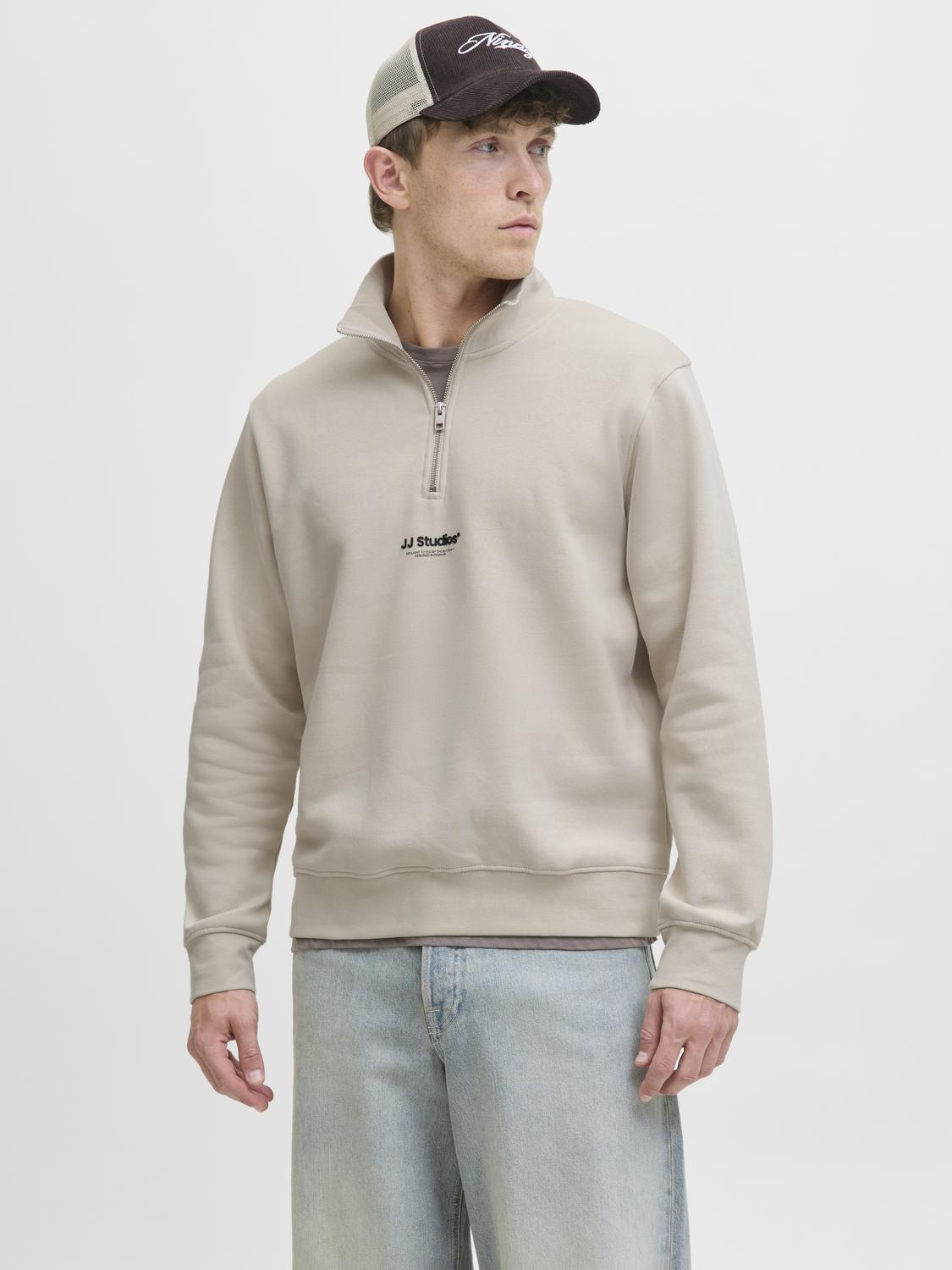 Sweatshirts - Jjesoho Sweat Quarter Zip Hn Noos -  - Hr Ravn