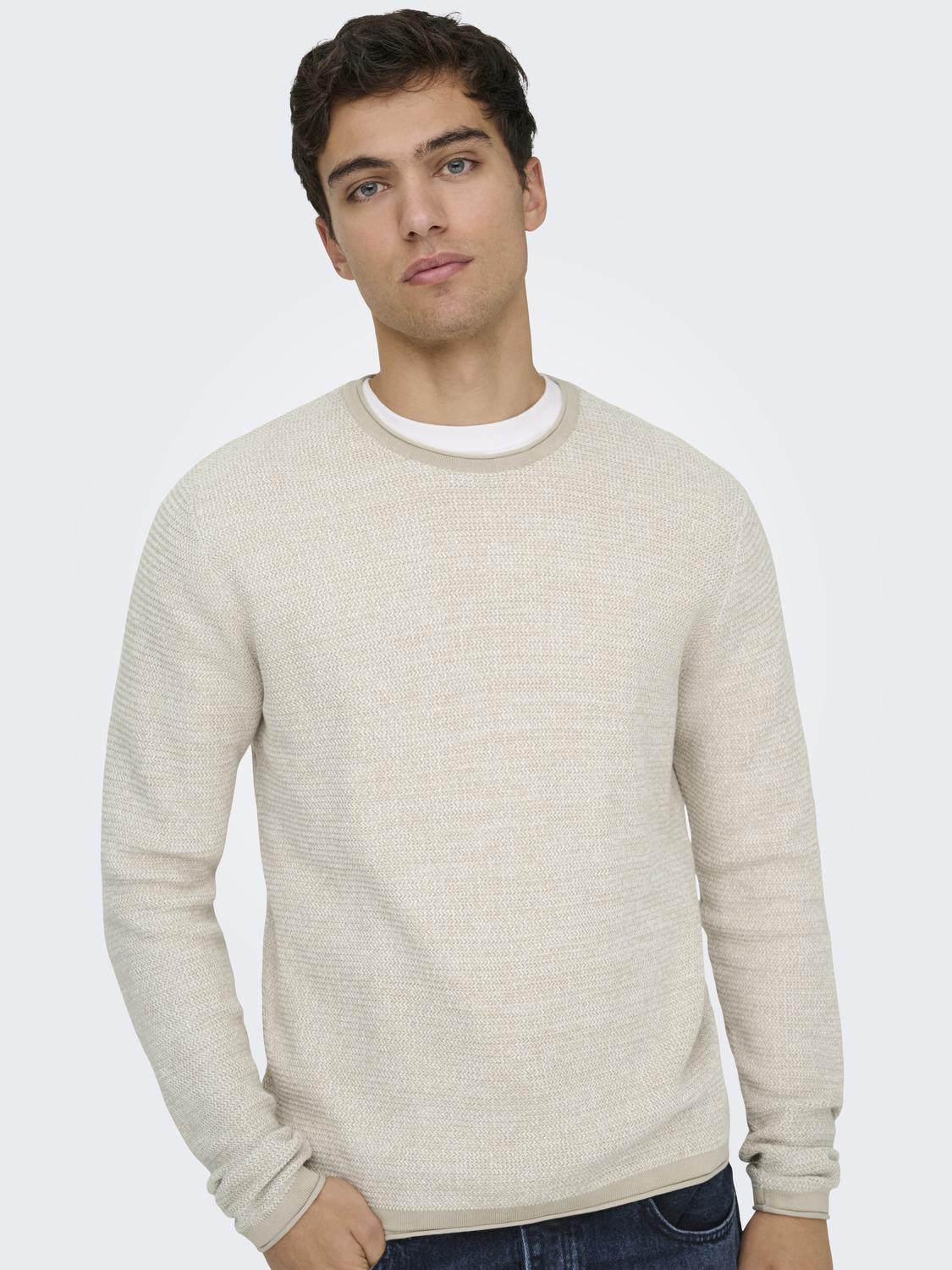 Onseric Reg 12 Struc Crew Knit Noos