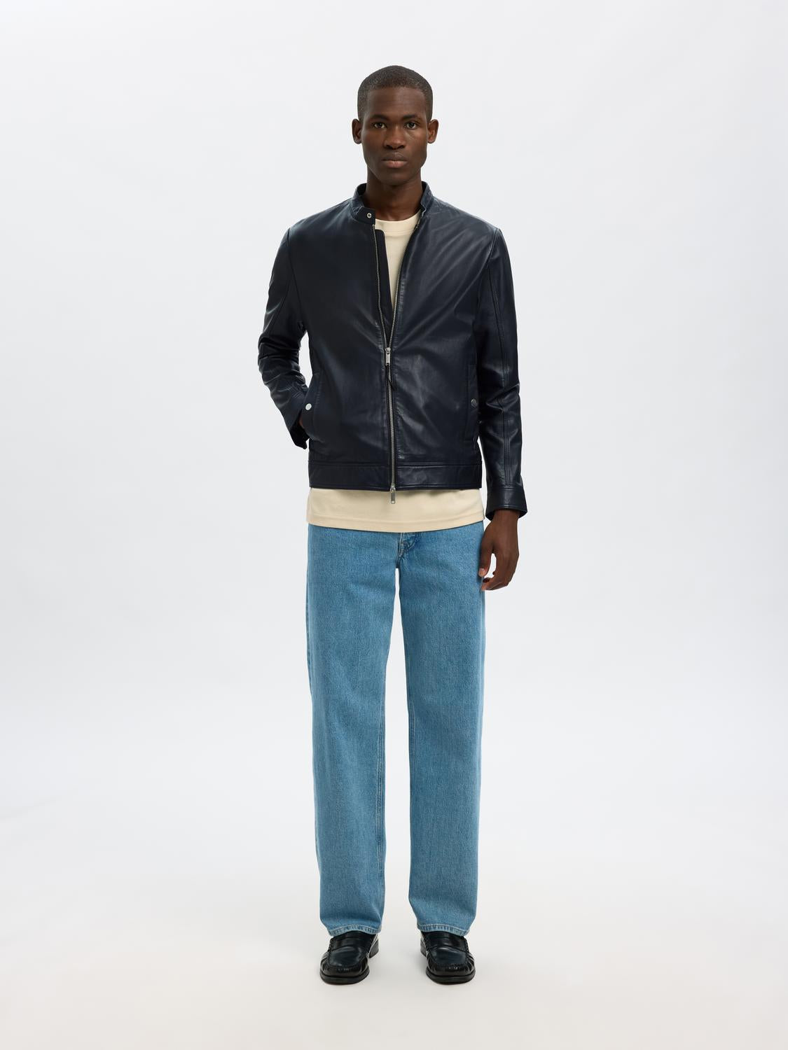 Jackets - Slharchive Classic Leather Jkt Noos -  - Hr Ravn