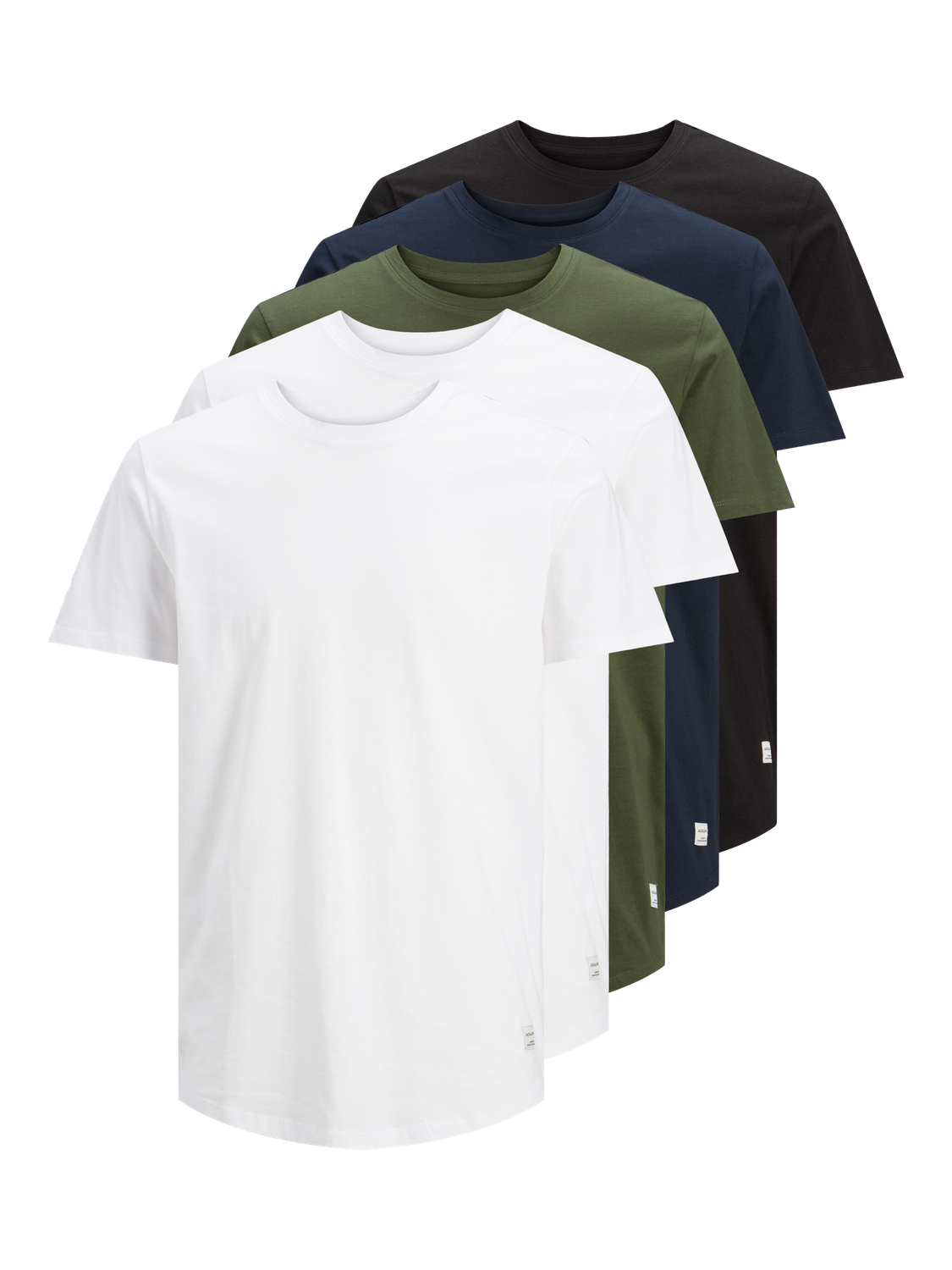 T-shirts - Jjenoa Tee Ss Crew Neck 5Pk Mp Noos -  - Hr Ravn