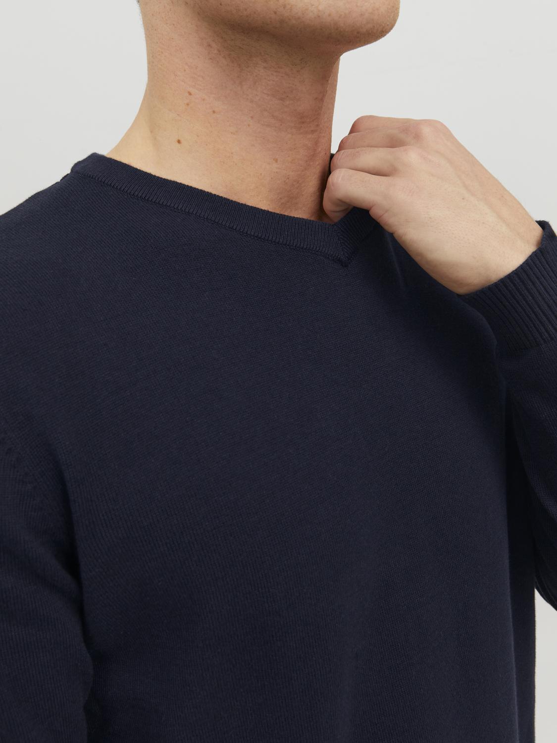 Pullovers - Jjebasic Knit V-Neck Noos -  - Hr Ravn