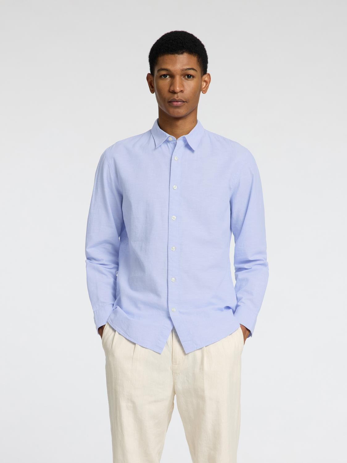 Slhslim-Sun Shirt Ls Noos