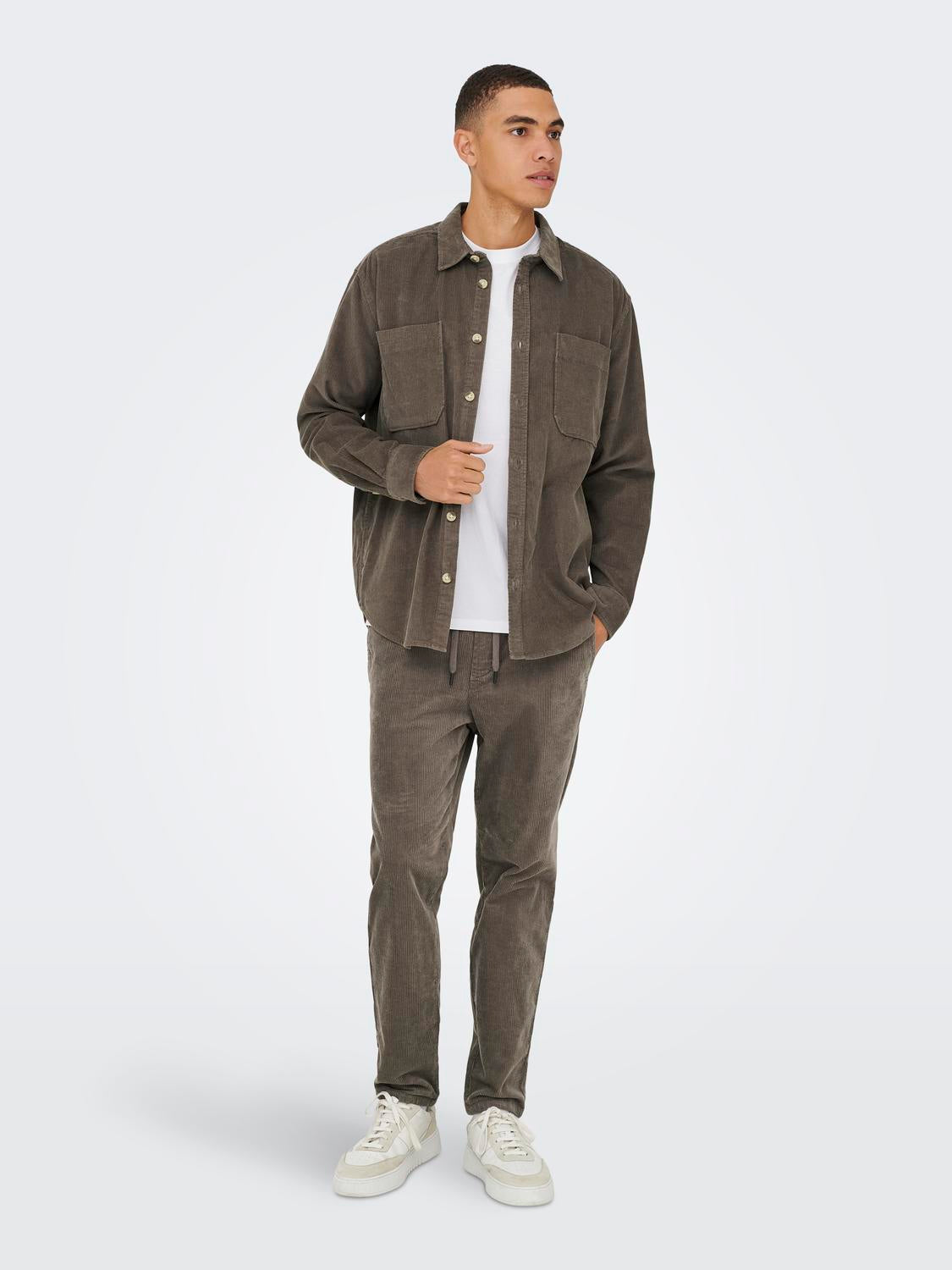 Onsalp Rlx 2Pkt Washd Cord Ls Shirt Noos