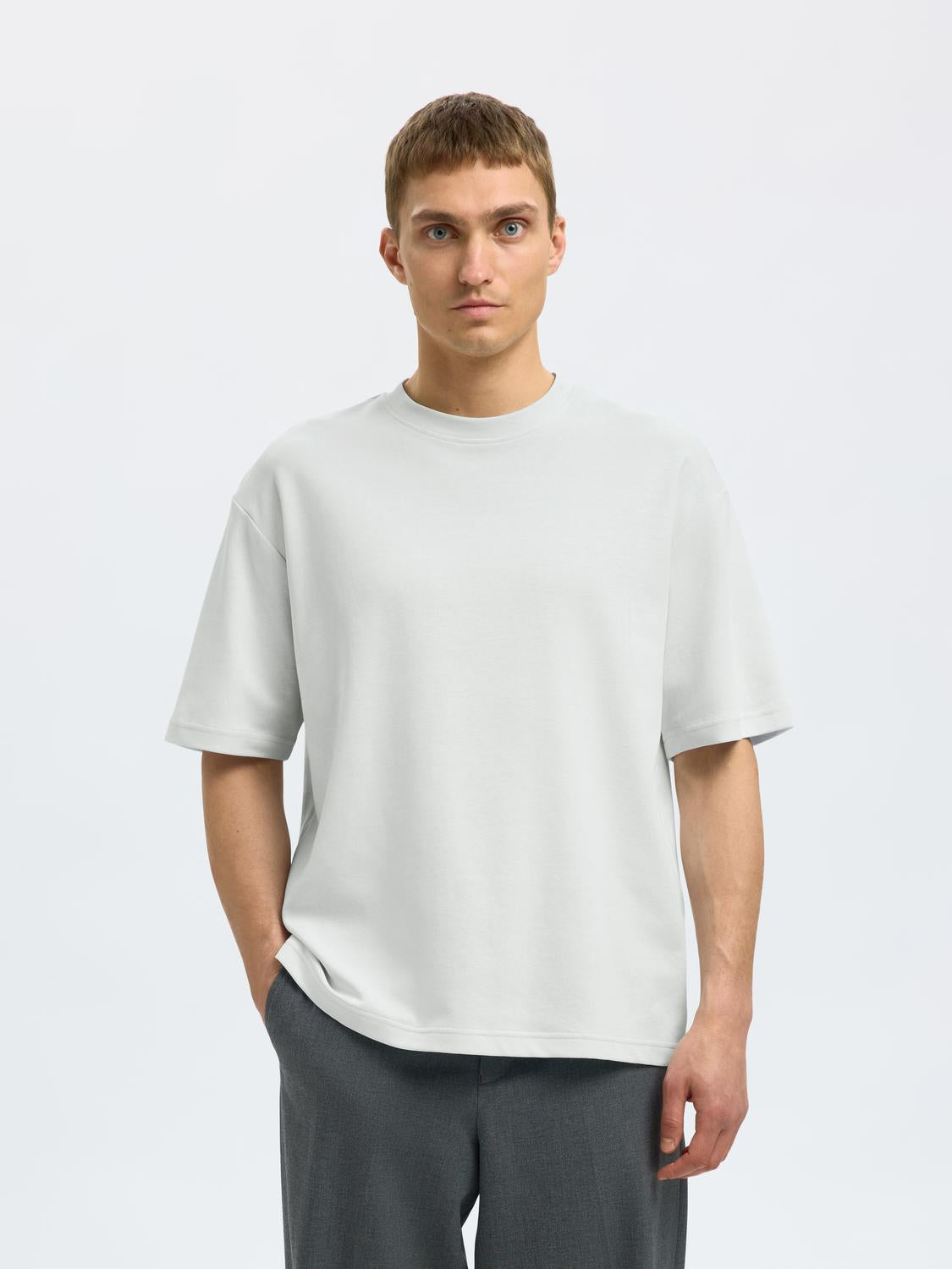 Slhlooseoscar Ss O-Neck Tee Noos