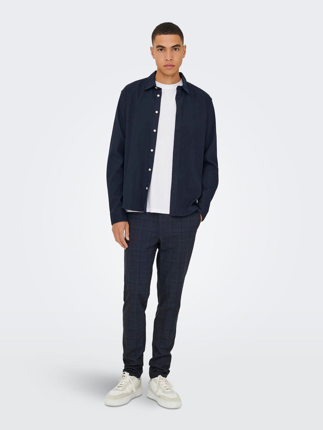 Onsbrad Life Slim Check 0184 Pant Noos