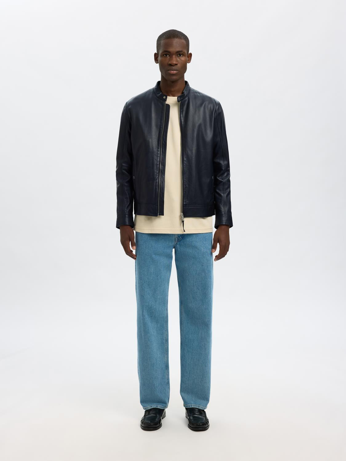 Jackets - Slharchive Classic Leather Jkt Noos -  - Hr Ravn