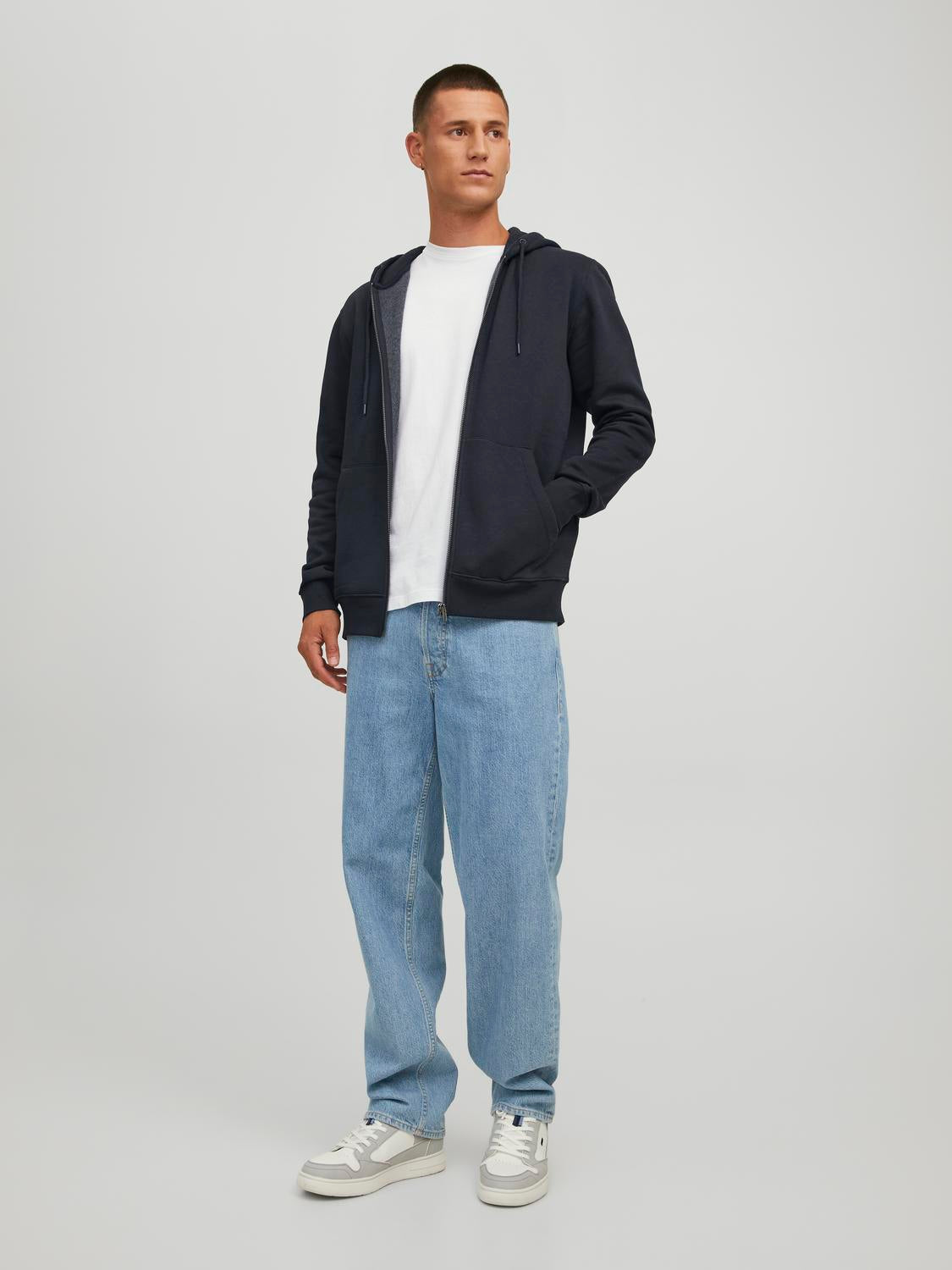 Cardigans - Jjestar Basic Sweat Zip Hood Noos -  - Hr Ravn