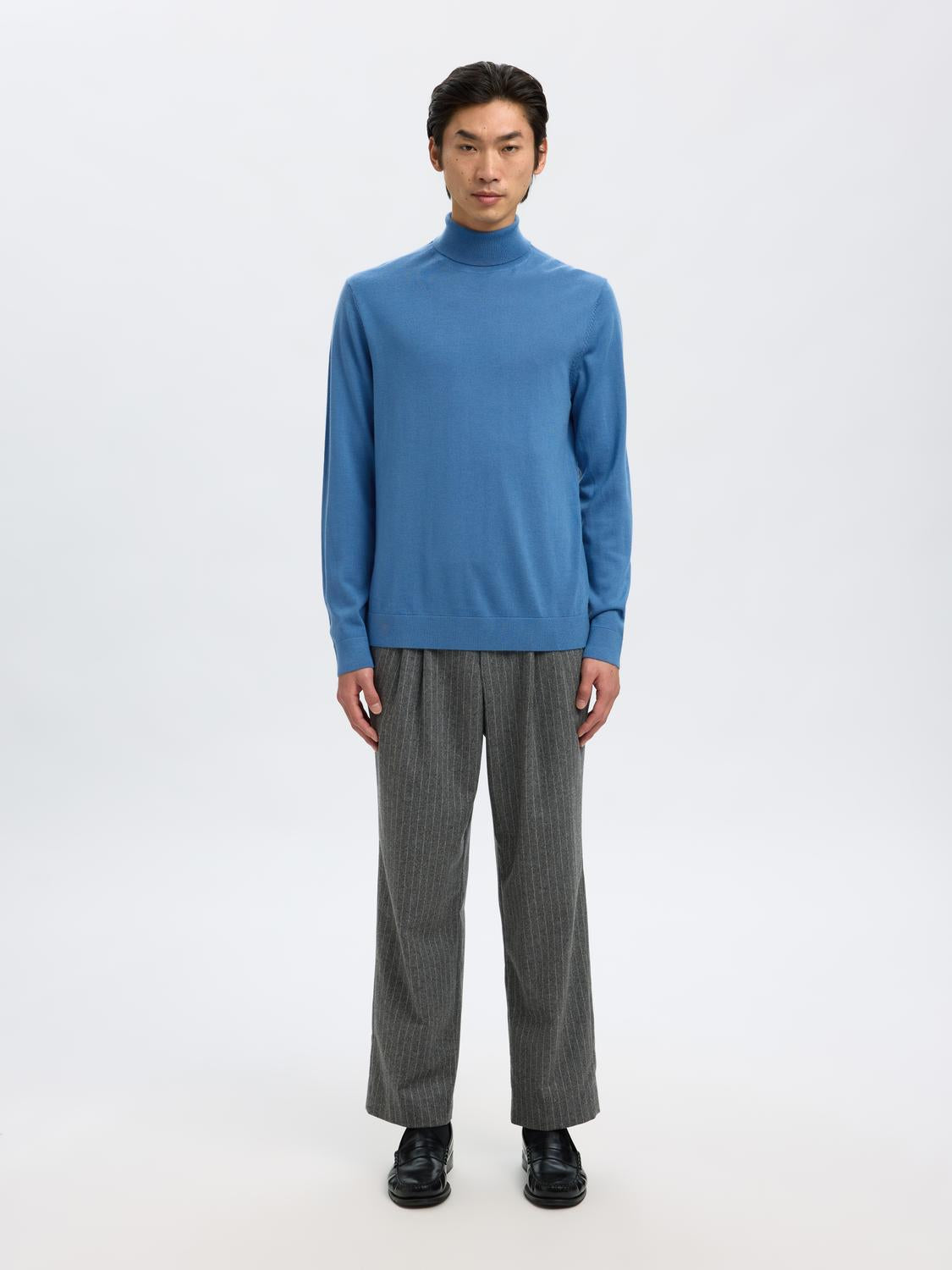 STRIK - Slhtray Ls Knit Merino Roll Neck Noos -  - Hr Ravn
