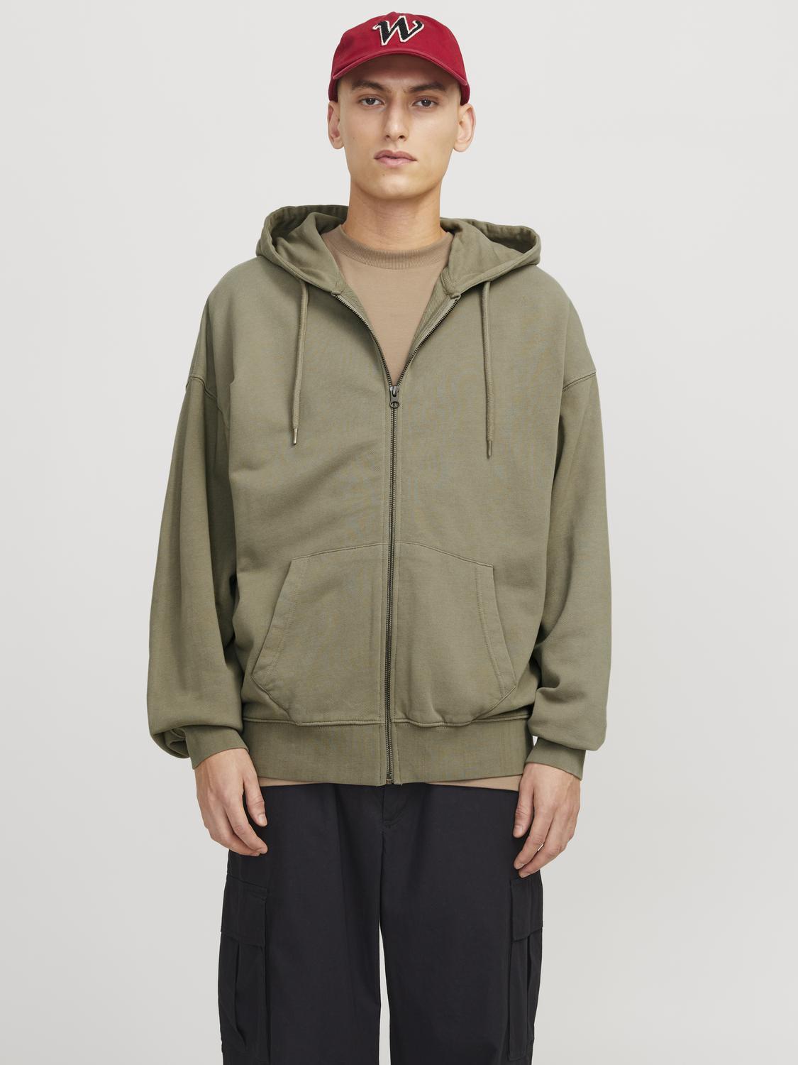 SWEATSHIRTS - Jjecharge Faded Sweat Zip Hood Noos -  - Hr Ravn