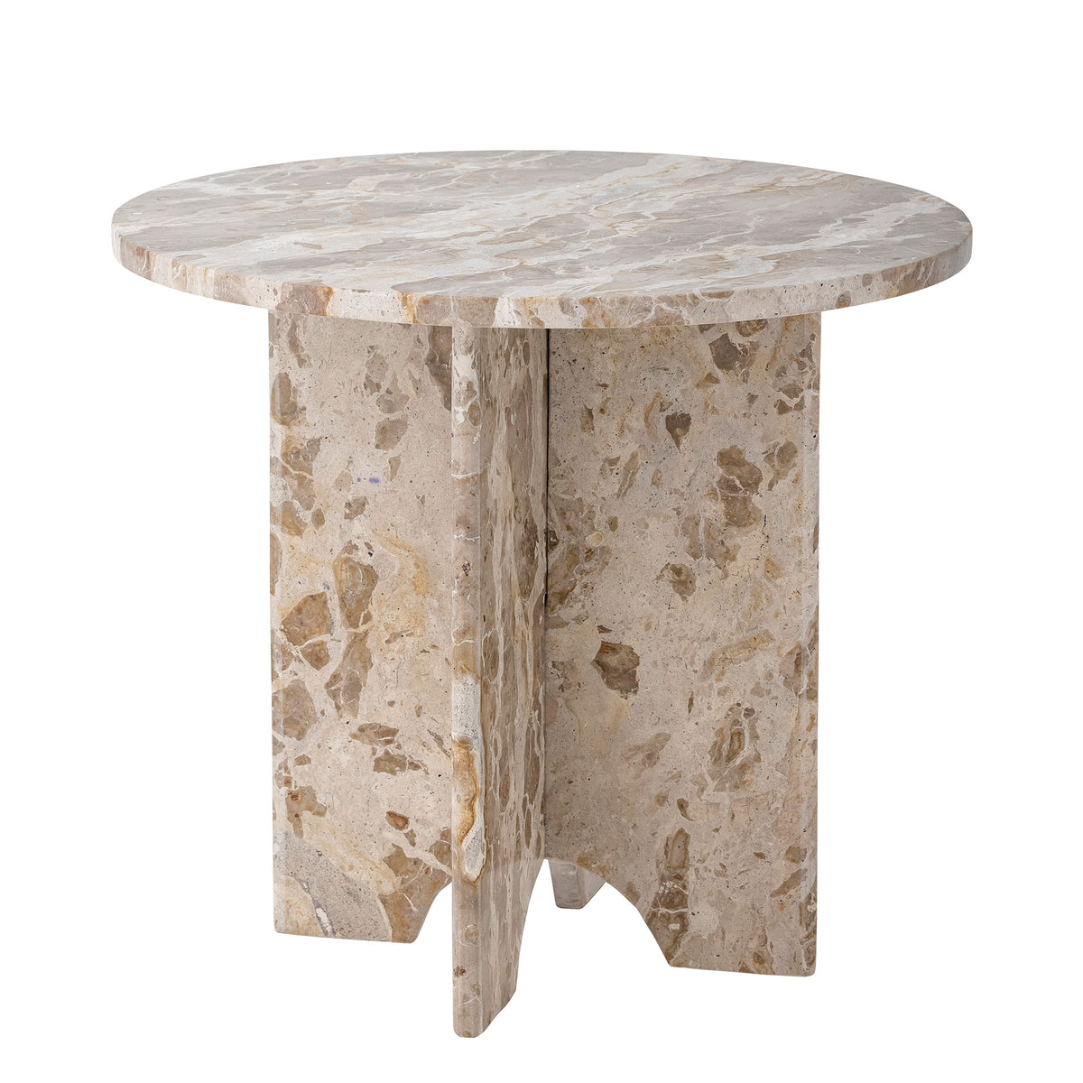 Jasmia Sidebord, Brun, Marmor