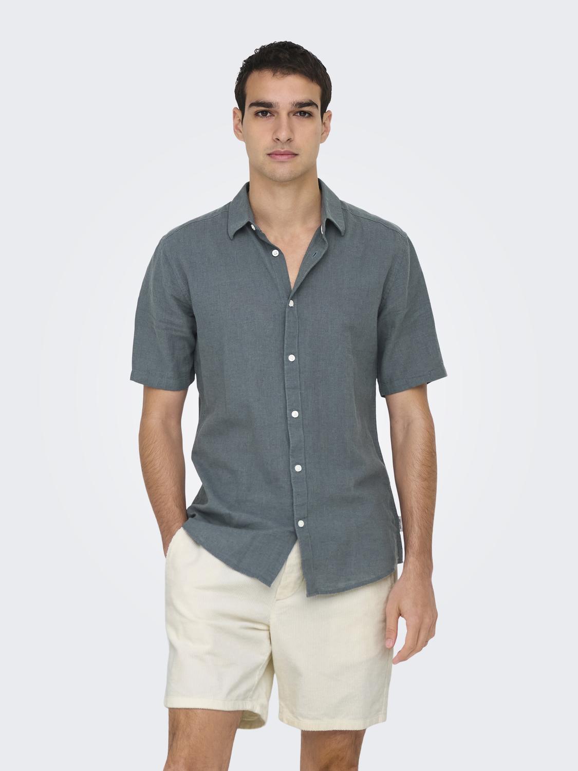 Onscaiden Life Ss Solid Linen Blend Noos