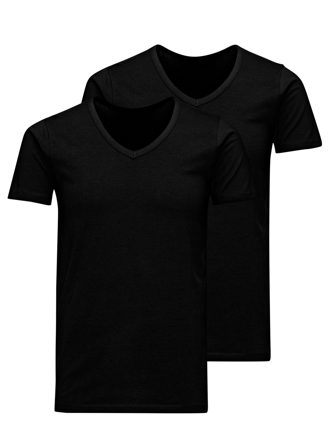 T-shirts - Jacbasic V-Neck Tee Ss 2 Pack Noos -  - Hr Ravn