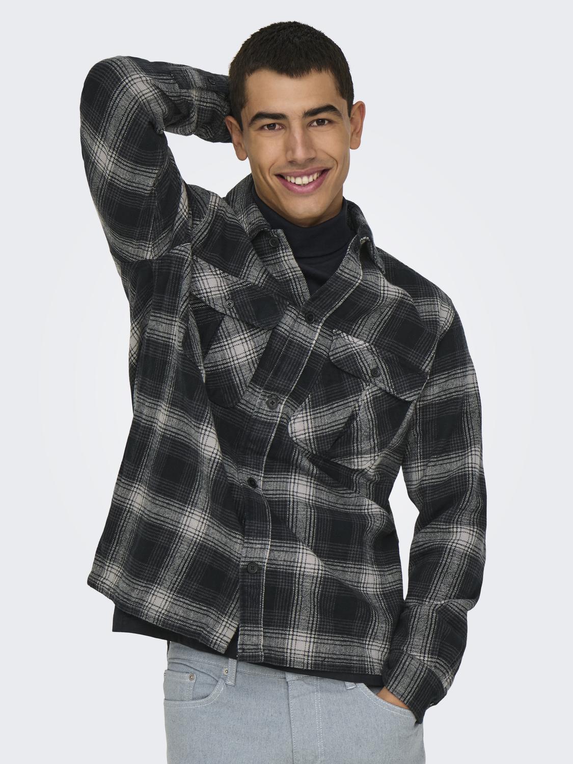 OVERSHIRT - Onscedric Life Check Overshirt Noos -  - Hr Ravn