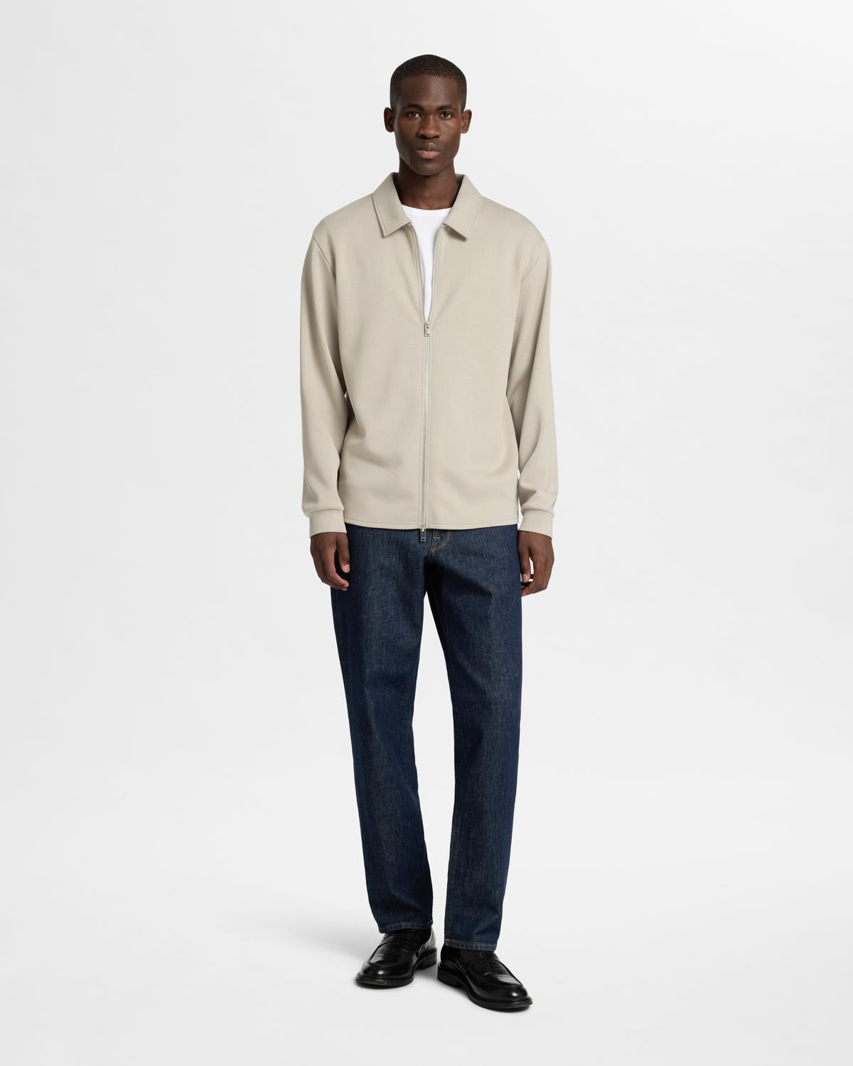 CARDIGAN - Slhemanuel Soft Full Zip Sweat Noos -  - Hr Ravn