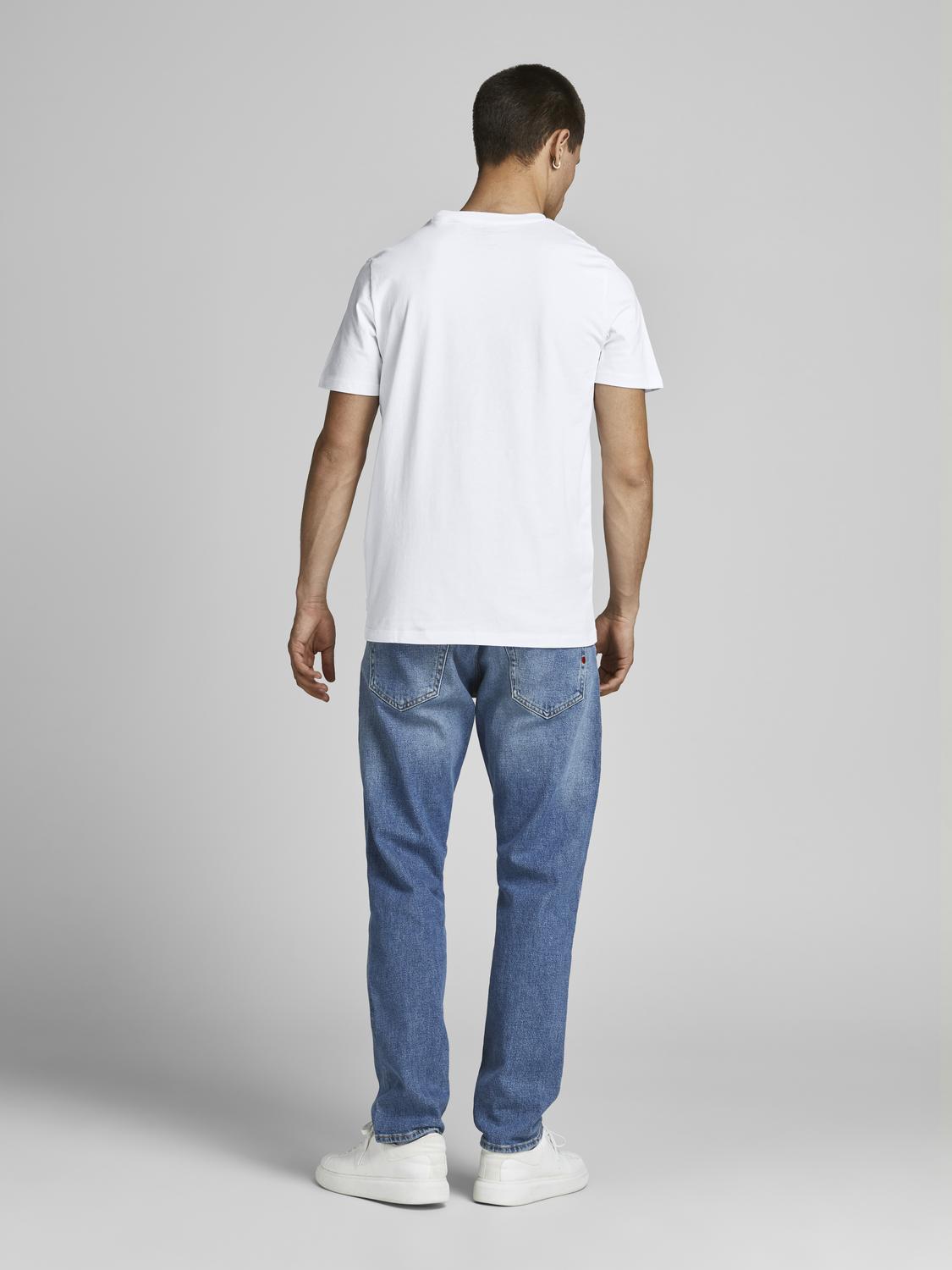 T-shirts - Jjeorganic Basic Tee Ss O-Ne 5Pk Mp Noos -  - Hr Ravn