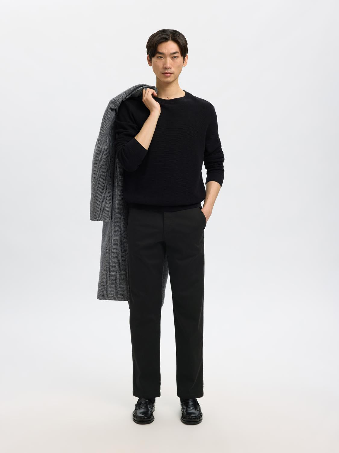 Trousers - Slh196-Straight New Miles Flex Pant Noos -  - Hr Ravn