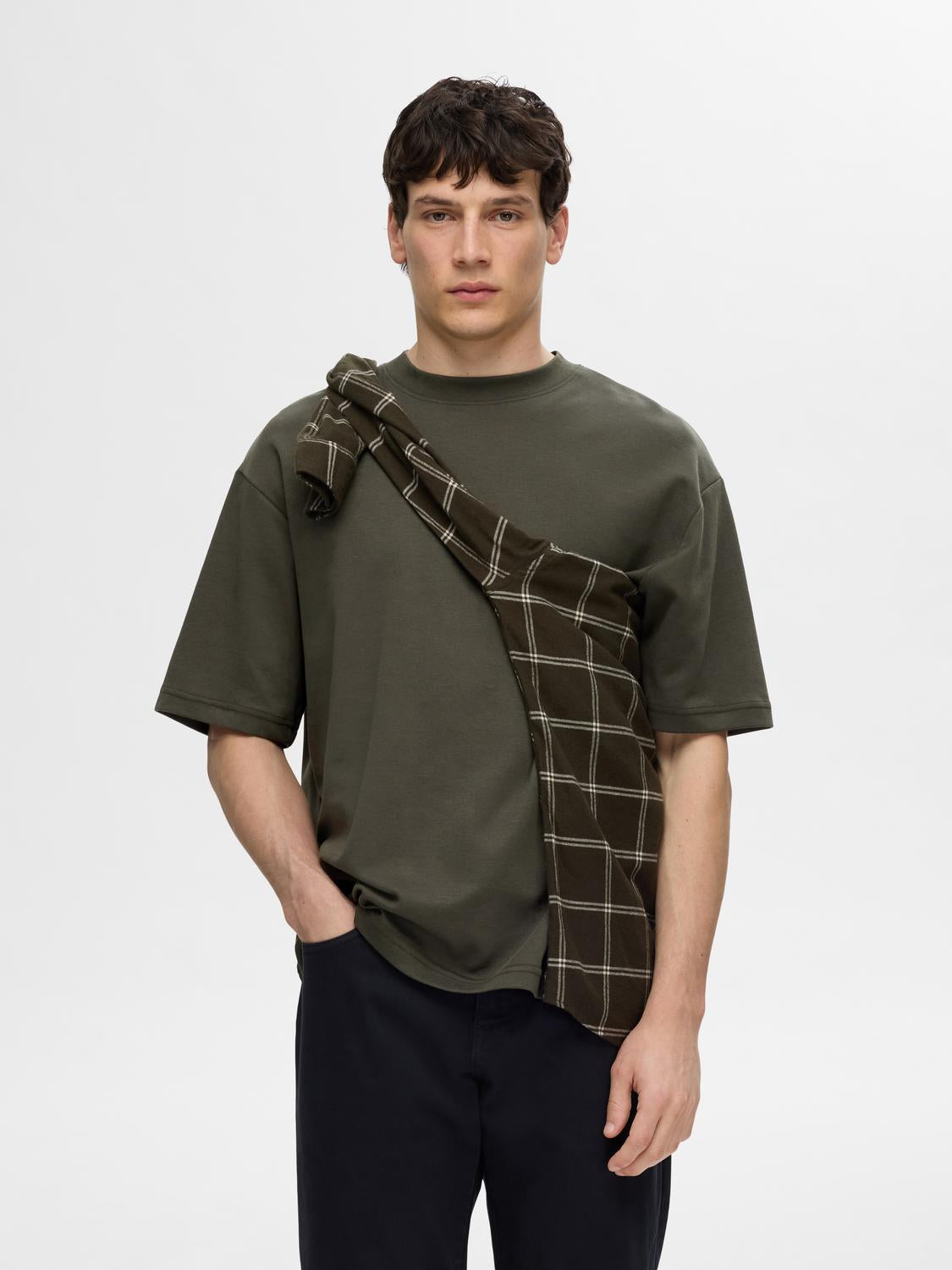 Slhlooseoscar Ss O-Neck Tee Noos