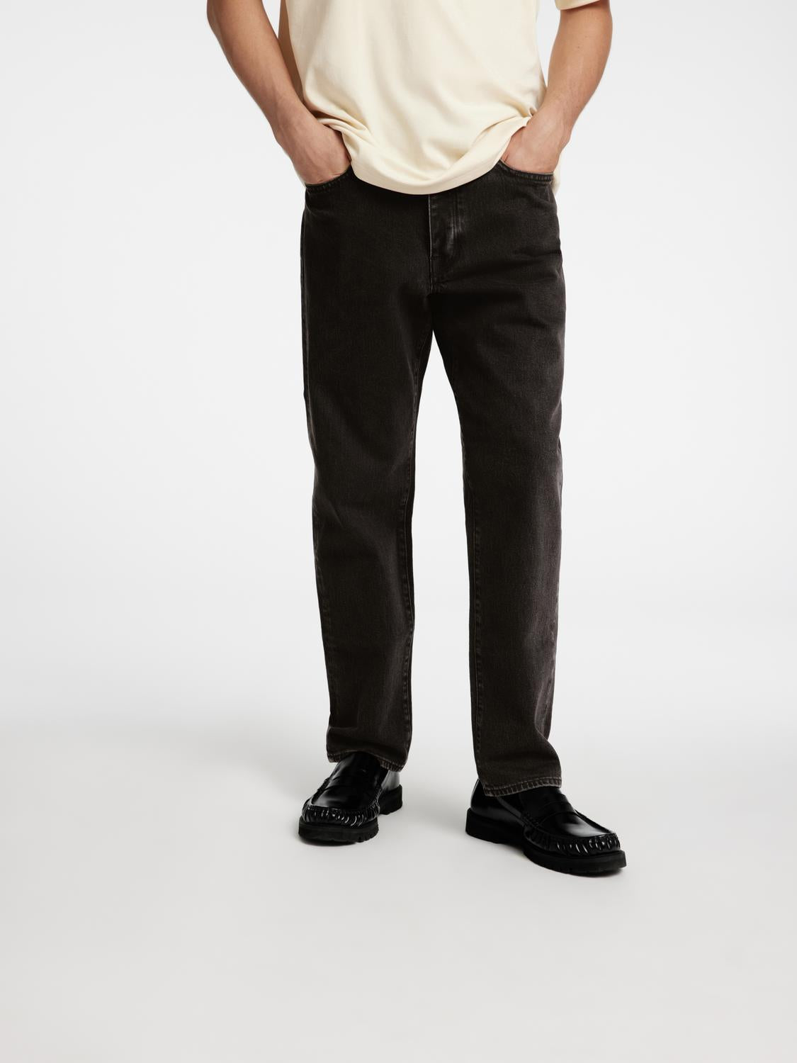 Jeans - Slh190-Regular Tape Cole 3072 Blk Noos -  - Hr Ravn