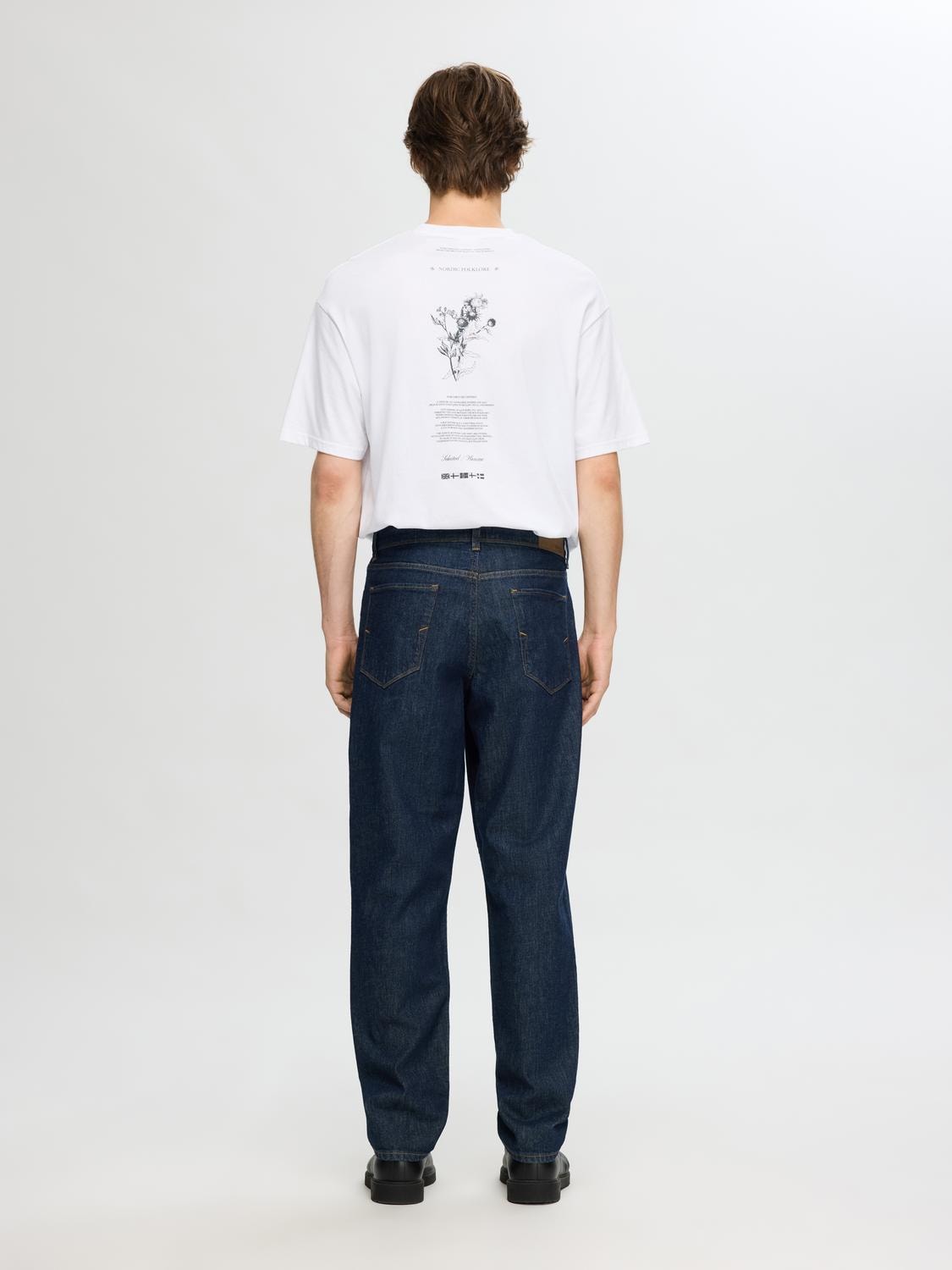 SLH190-REG TAPERED COLE RINSE JEANS