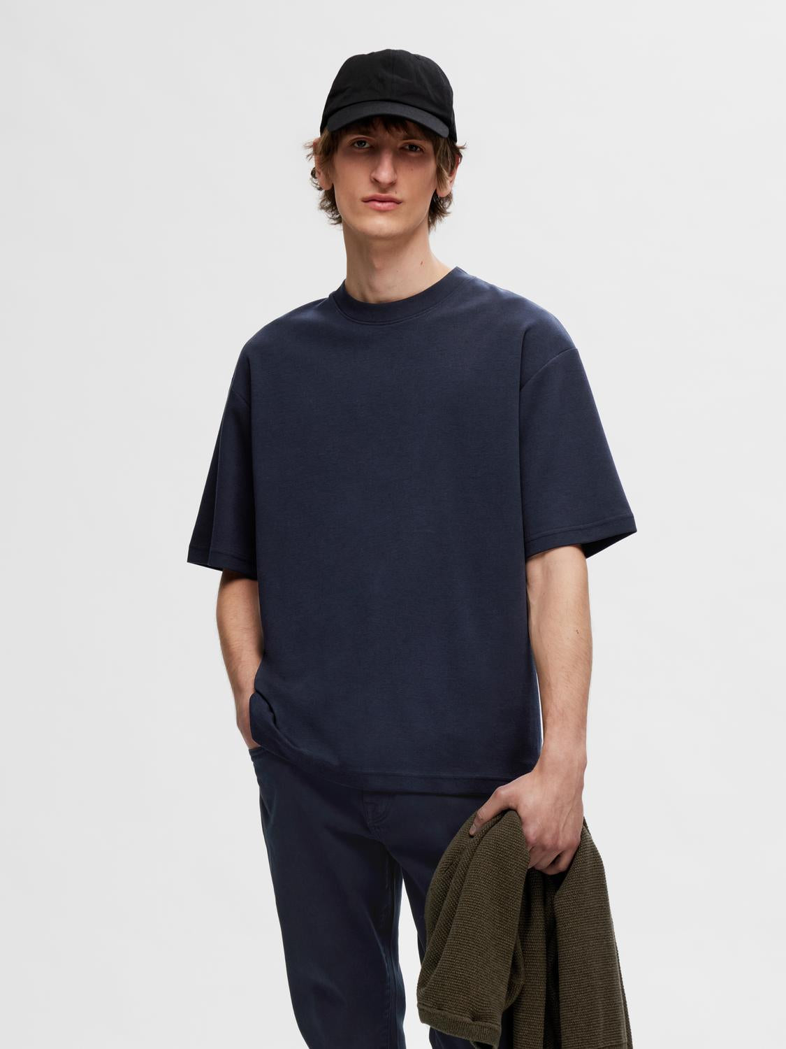 SLHLOOSEOSCAR SS O-NECK TEE