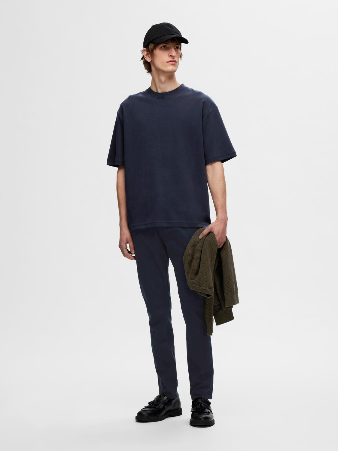 SLHLOOSEOSCAR SS O-NECK TEE